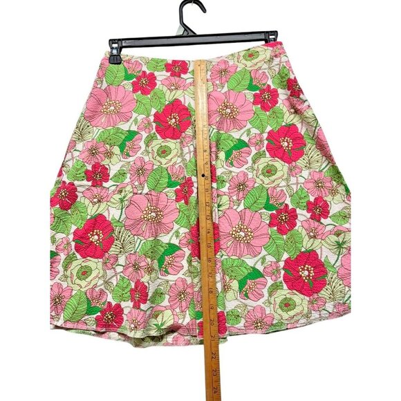 Y2K 2000s Vintage‎ Gap A-Line Flare Skirt Women's 1 Floral Zipper 21" - Picture 3 of 7